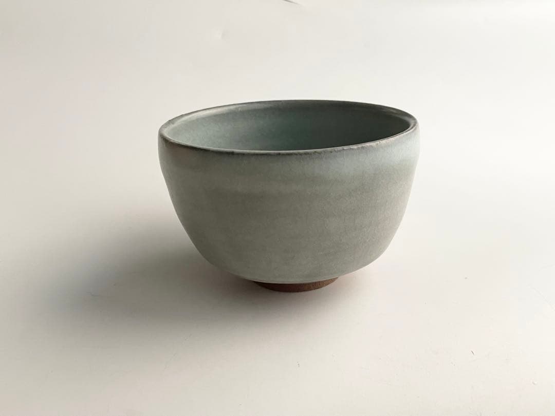 人間国宝　陶芸家　中島宏　青磁　青瓷　茶碗　抹茶碗　箱なし