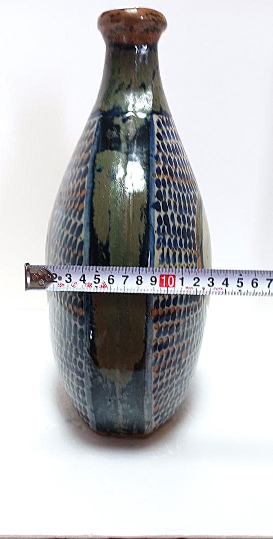 トナラ焼　フォークアート　民族　花瓶　フラワーベース　メキシコ