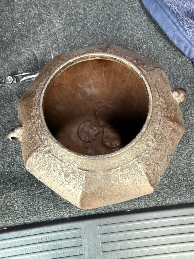 【特大・極美品】高級長火鉢 一式　横幅130cm 鉄瓶/灰/五徳/火箸 完備