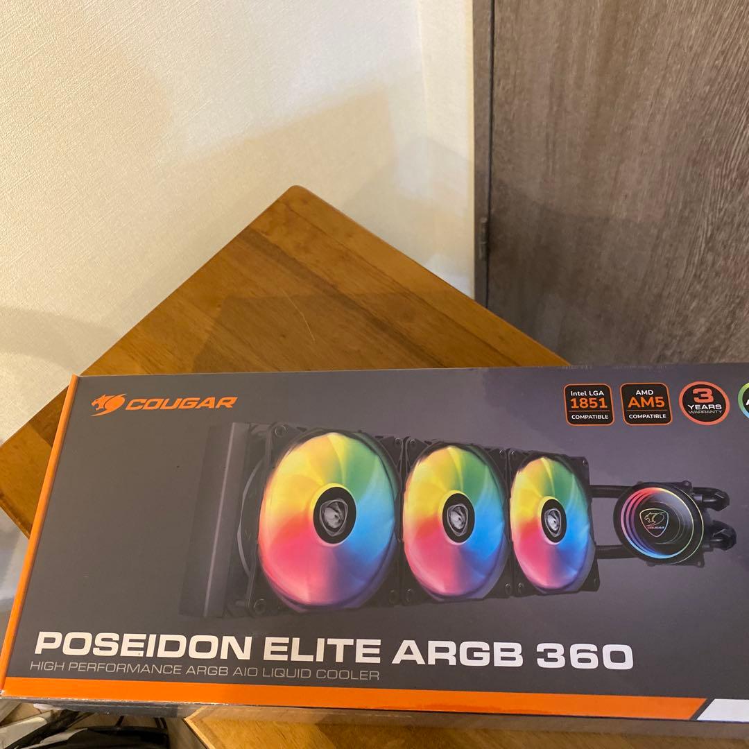 PC用ファン・クーラー COUGAR POSEIDON ELITE ARGB 360