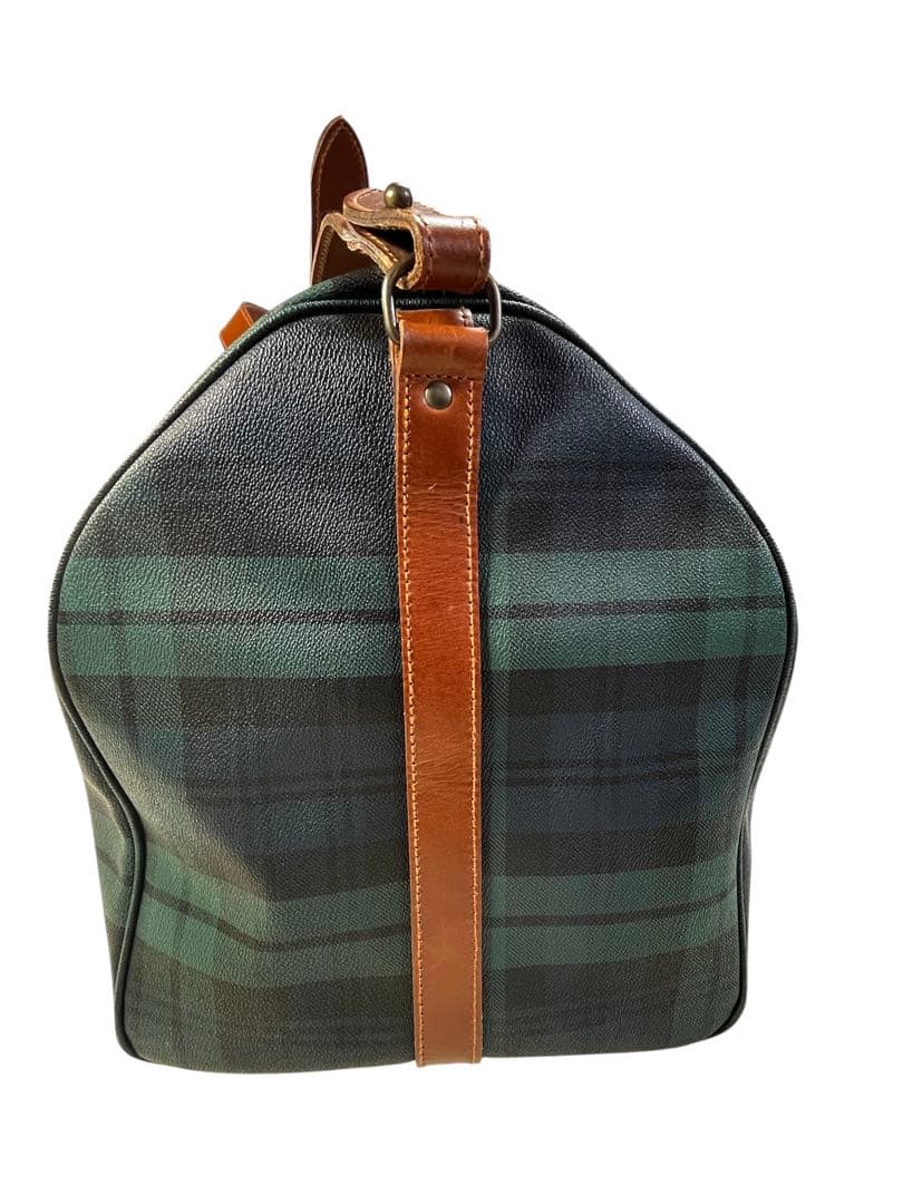 POLO ポロ ラルフローレン ボストンバッグ 2way チェック カデナ/キー