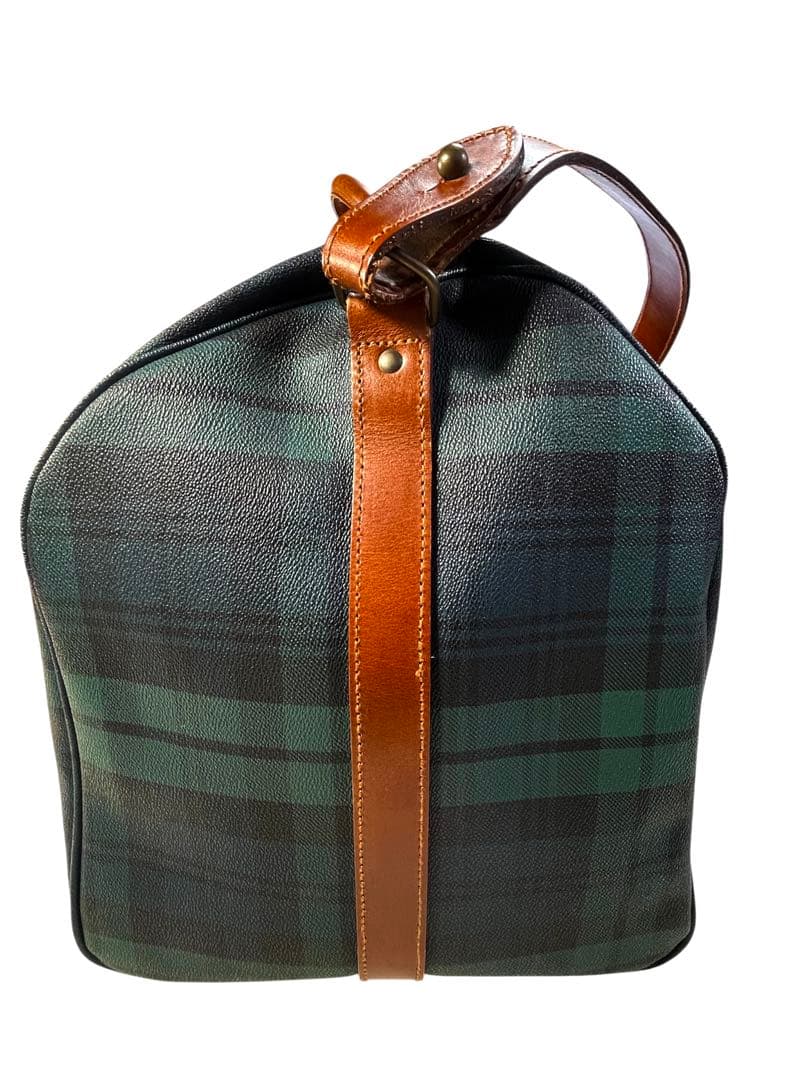 POLO ポロ ラルフローレン ボストンバッグ 2way チェック カデナ/キー