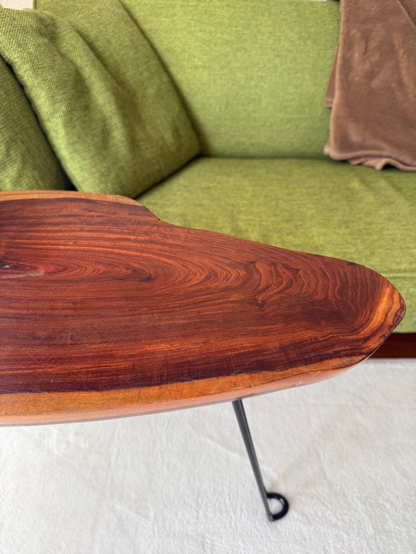 天然木　コーヒーテーブル　サイドテーブル　(一枚板)