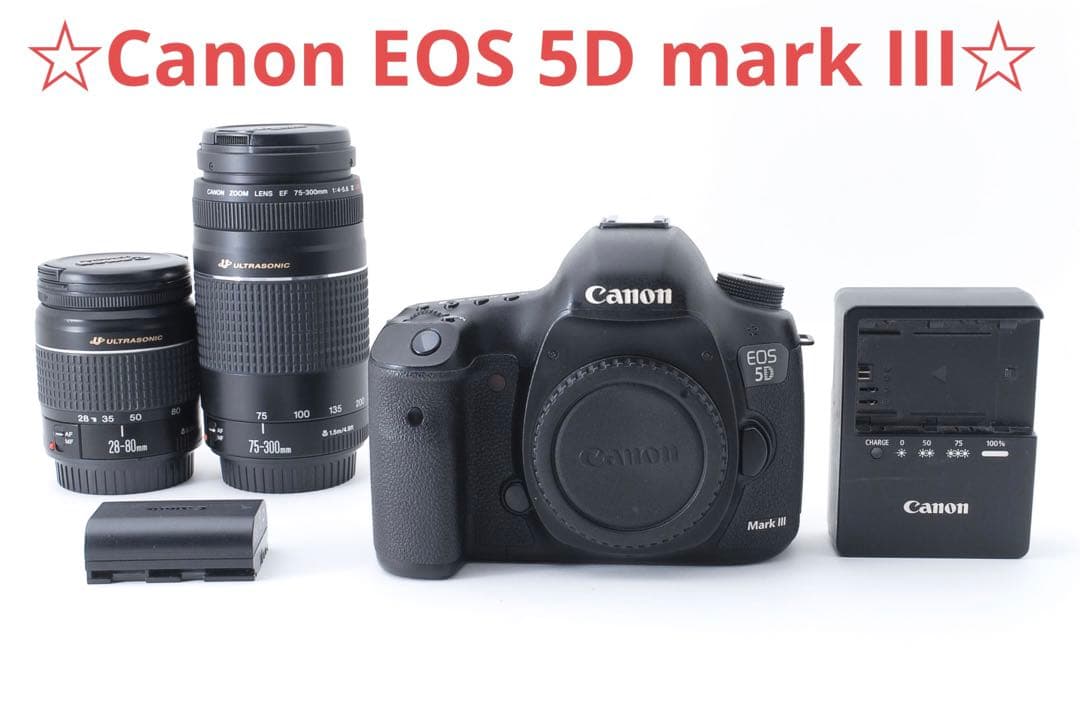 CANON EOS 5D Mark III標準&望遠ダブルレンズセット