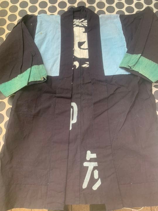 藍染　法被　羽織　アンティーク