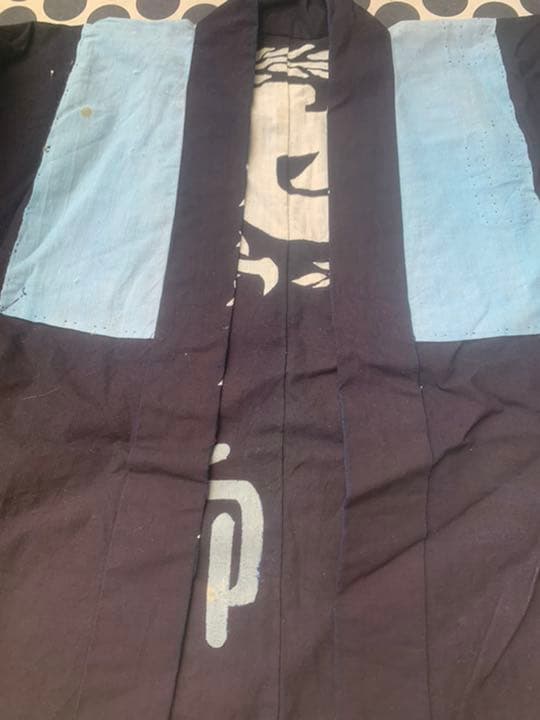 藍染　法被　羽織　アンティーク