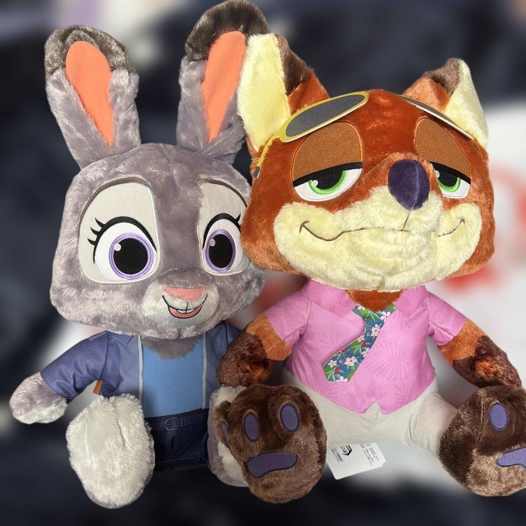 新品✨ズートピア2ニック・ワイルドとジュディ・ホップス ぬいぐるみセット
