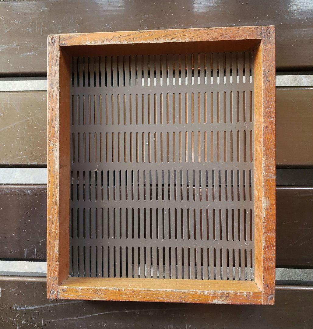 レトロ 木製枠 真鍮網 手篩い 7種set