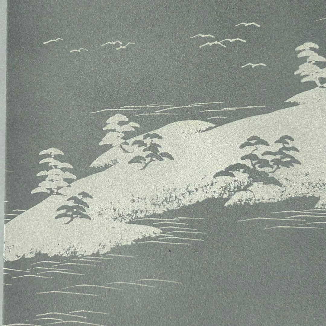 【未使用】アートパネル 現代版掛け軸 掛け軸 インテリア 利久 州浜 枯山水