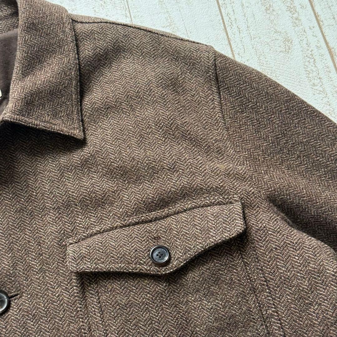 90's【ブルックスブラザーズ】ヘリンボーンツイード　フィールドジャケット