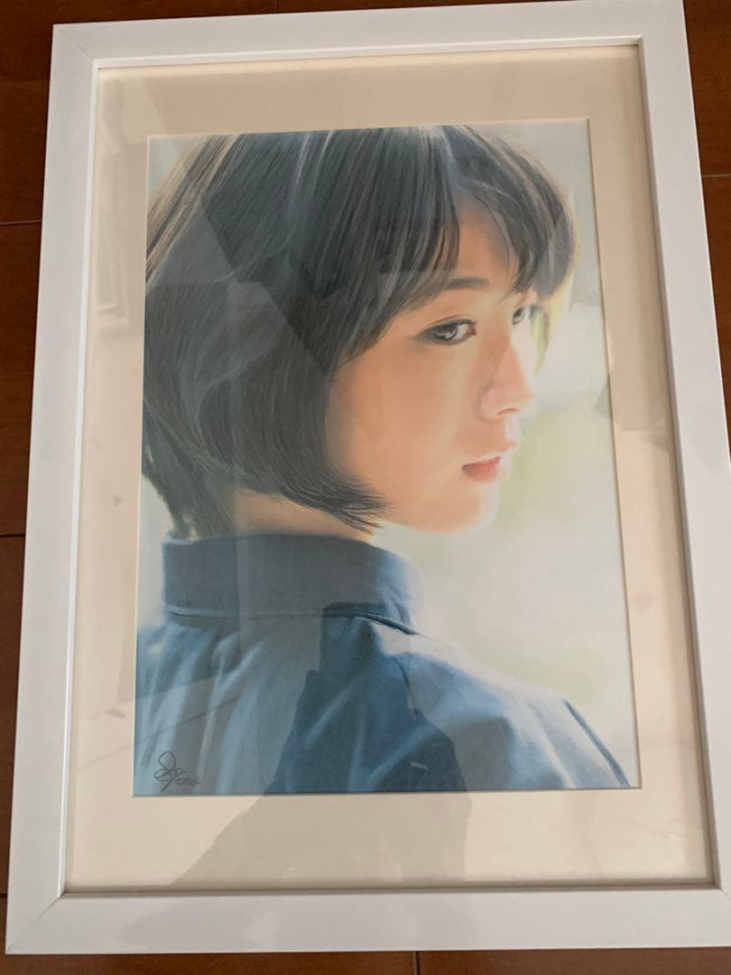 色鉛筆画　美人画　浜辺美波さん似？　②