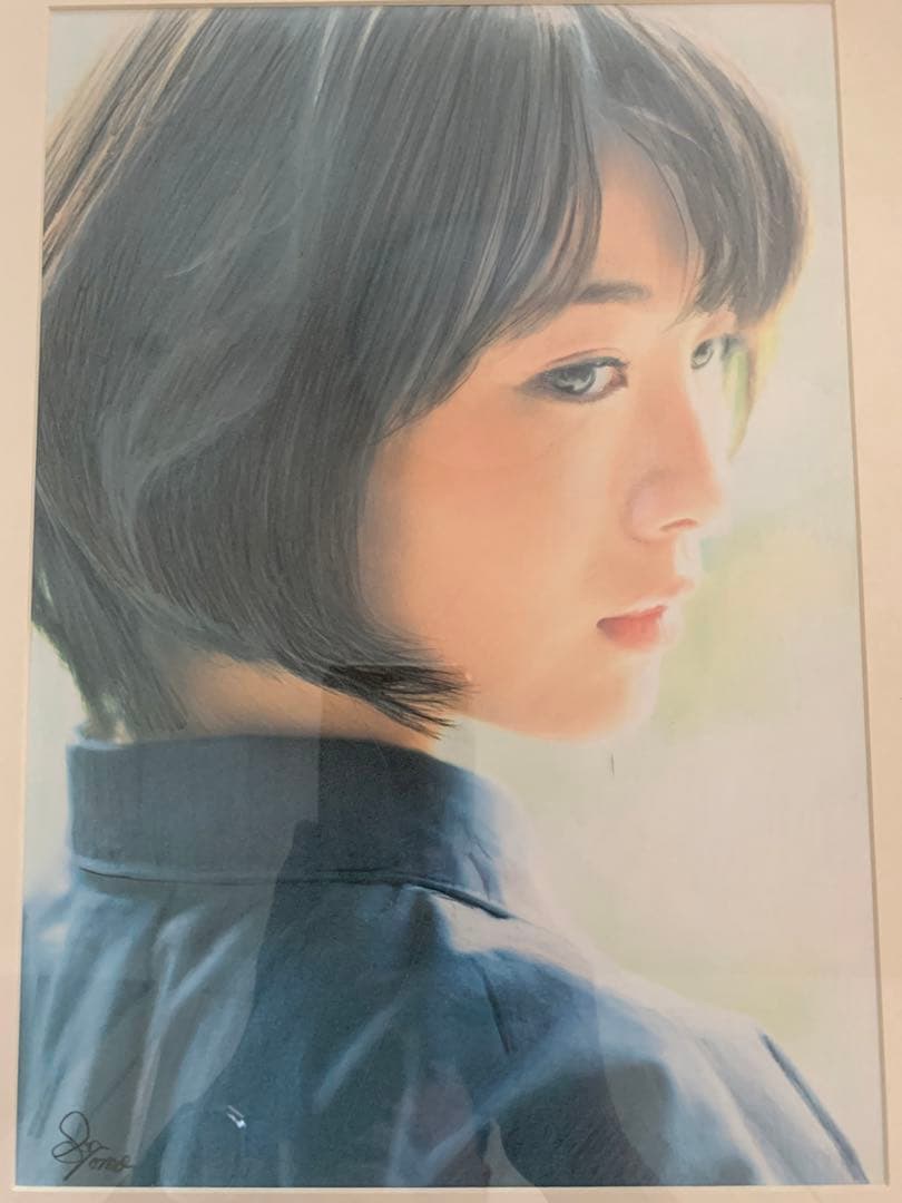 色鉛筆画　美人画　浜辺美波さん似？　②