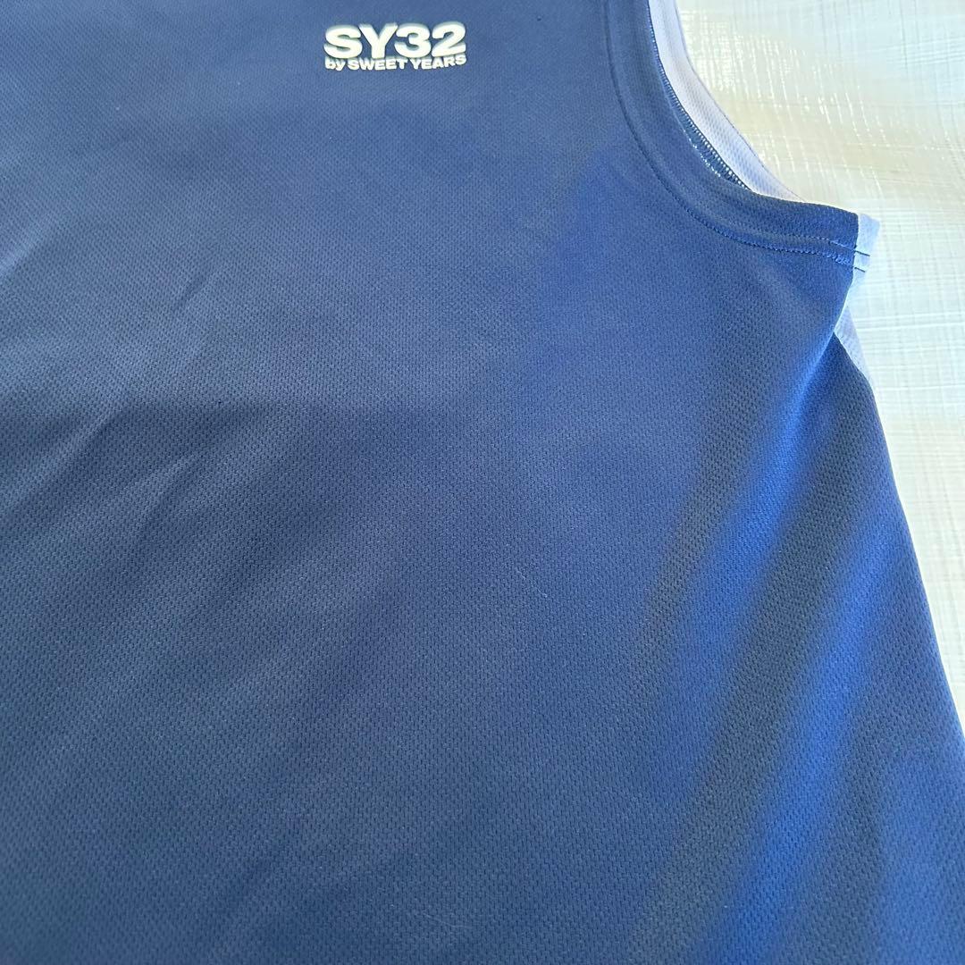 ⭐︎SY32⭐︎ノースリーブ ネイビー XL 朝倉未来愛用クリーニング済