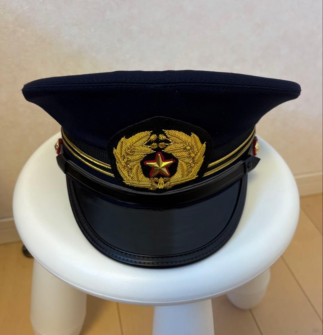 制帽 本物仕様 警察・消防・日本軍モチーフカスタム帽子 金刺繍 コスプレ 撮影用