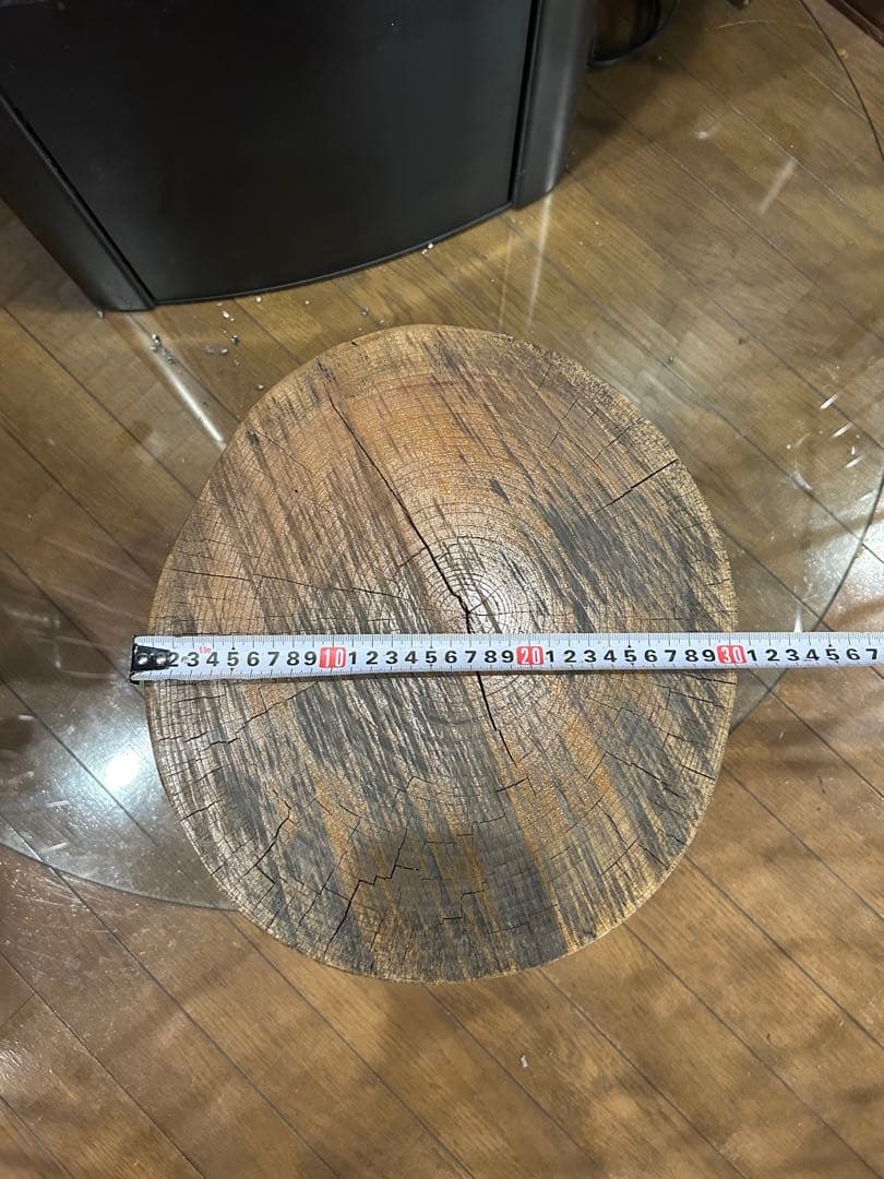 ケヤキ切り株　丸太　スツール　丸太椅子　サイドテーブル　ディスプレイ台