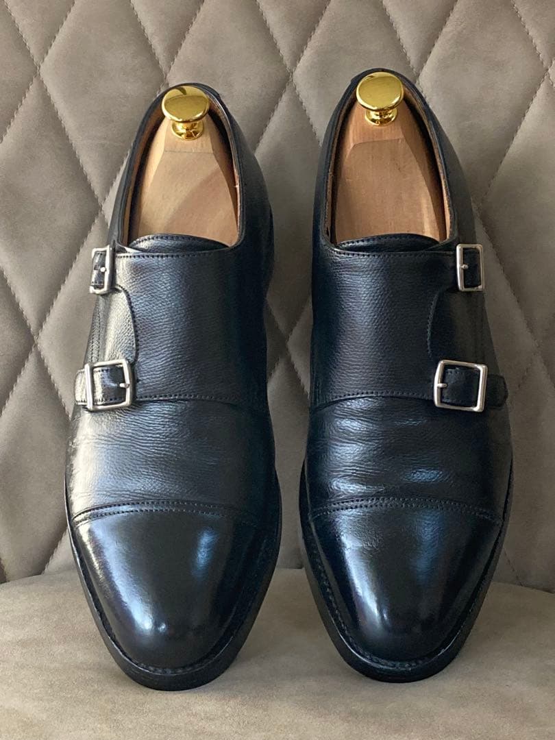 JOHN LOBB ジョンロブ　ダブルモンクストラップ　黒　25cm相当