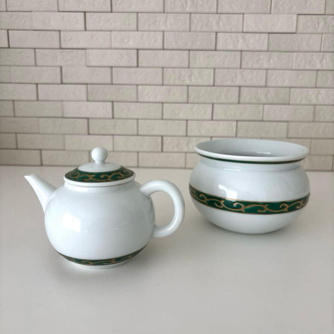 【売茶】煎茶道具セット　急須　グリン玉　煎茶碗　建水　湯冷し　茶入　5客　売茶翁