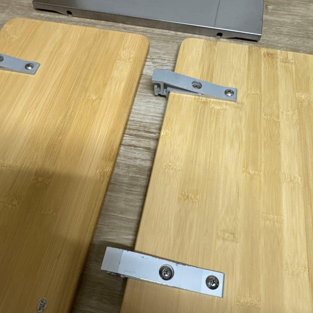 スノーピーク　スライドトップハーフ竹　２枚 ステンレストレー １枚