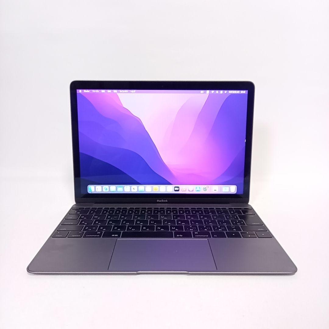 Apple MacBook 12inch グレイ 薄型ノートPC 持ち運びに