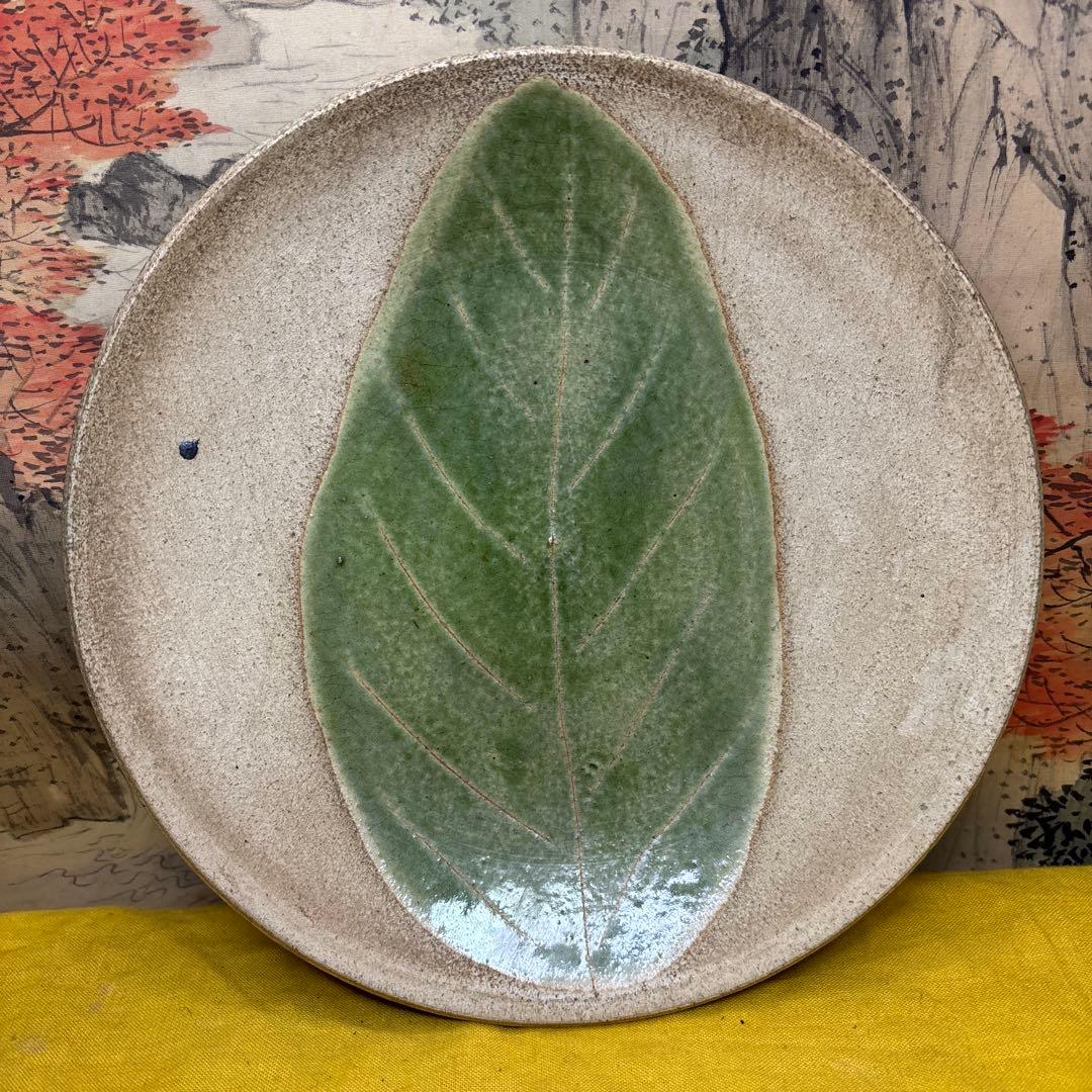 北大路魯山人　木ノ葉　皿　黒田陶々庵 共箱 古美術