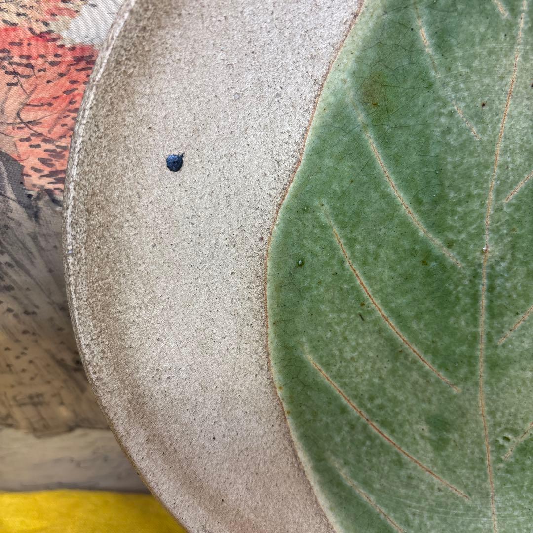 北大路魯山人　木ノ葉　皿　黒田陶々庵 共箱 古美術