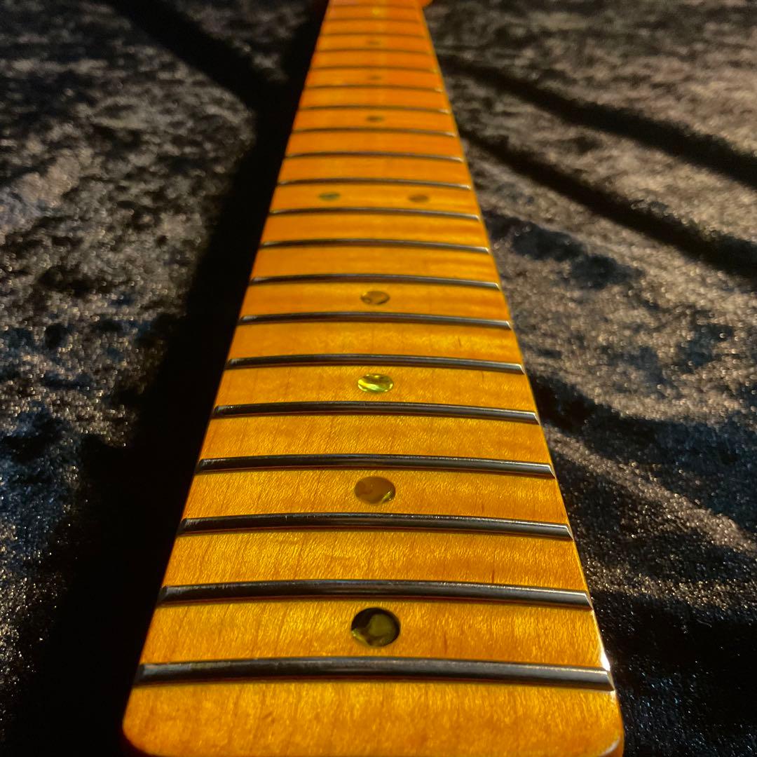 カナダ産フレイムメイプル　エレキギターネック　テレキャスター　ヴィンテージ