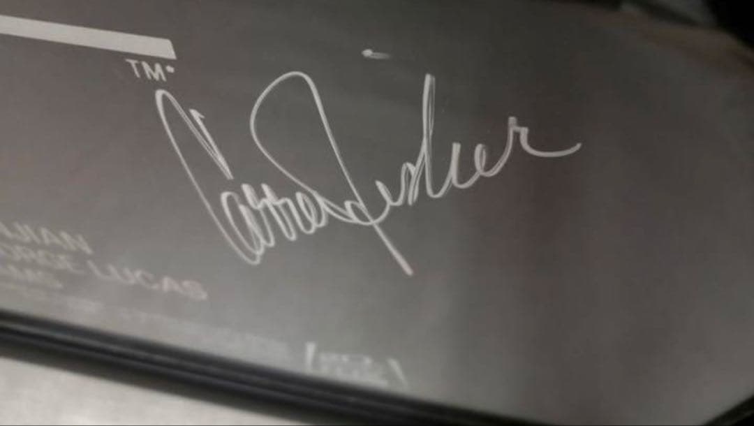 超希少証明書　スター　ウォーズ　ジェダイの復讐直筆サイン入りポスター（額装済）