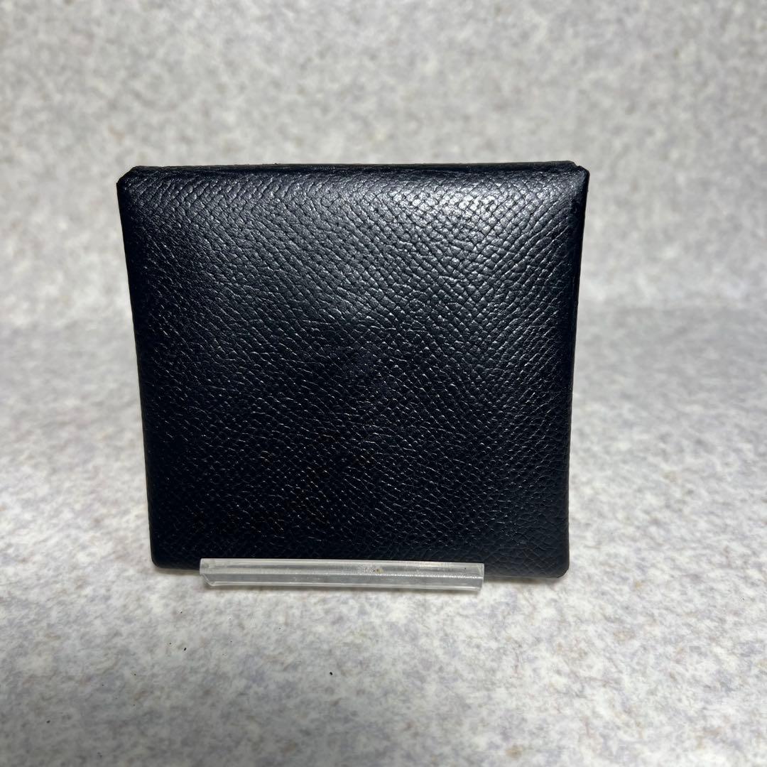 HERMES バスティアブラック レザー ケース
