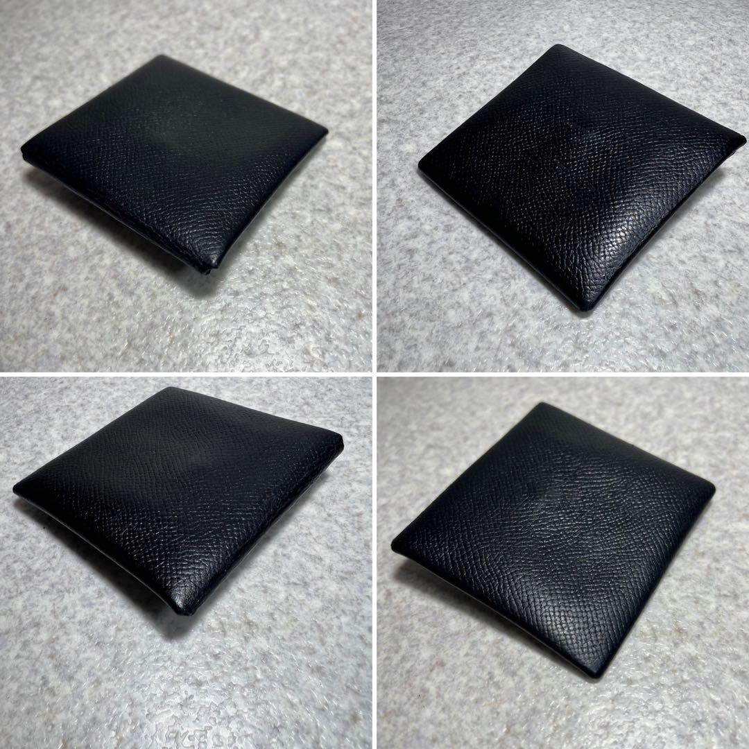 HERMES バスティアブラック レザー ケース