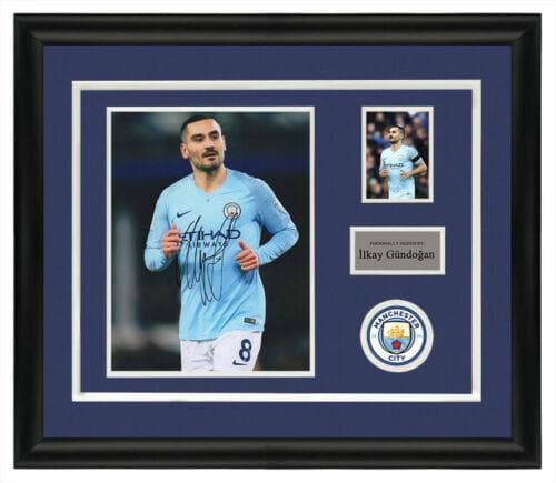 直筆サイン入り写真 イルカイギュンドアン マンチェスターシティFC SA鑑定済