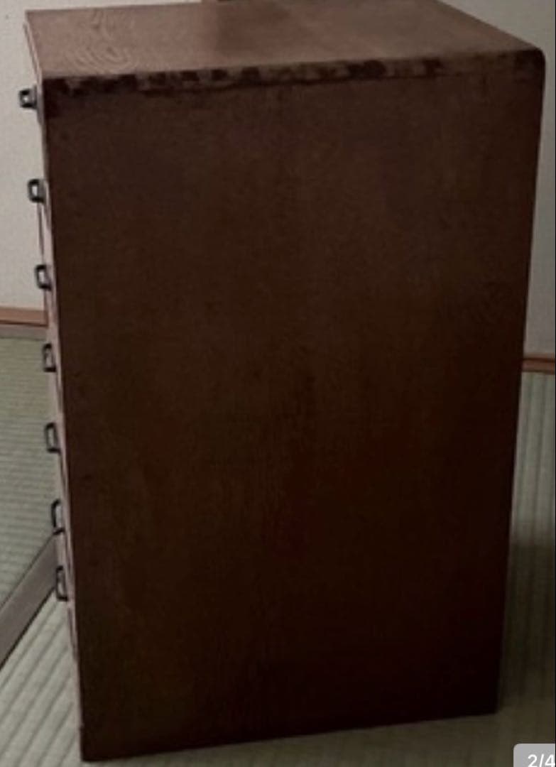 昭和時代の古い木製引き出し家具、