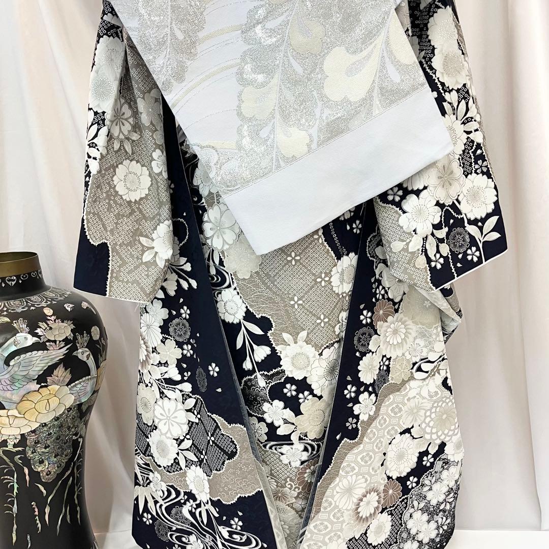 ■オーダー仕立て付き■新作■濃紺地正絹振袖フルセット■振袖一式■成人式