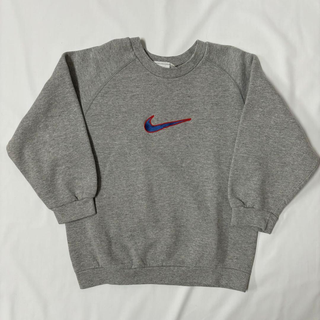 kids 90's NIKE スウェット スウォッシュ入り　USA製