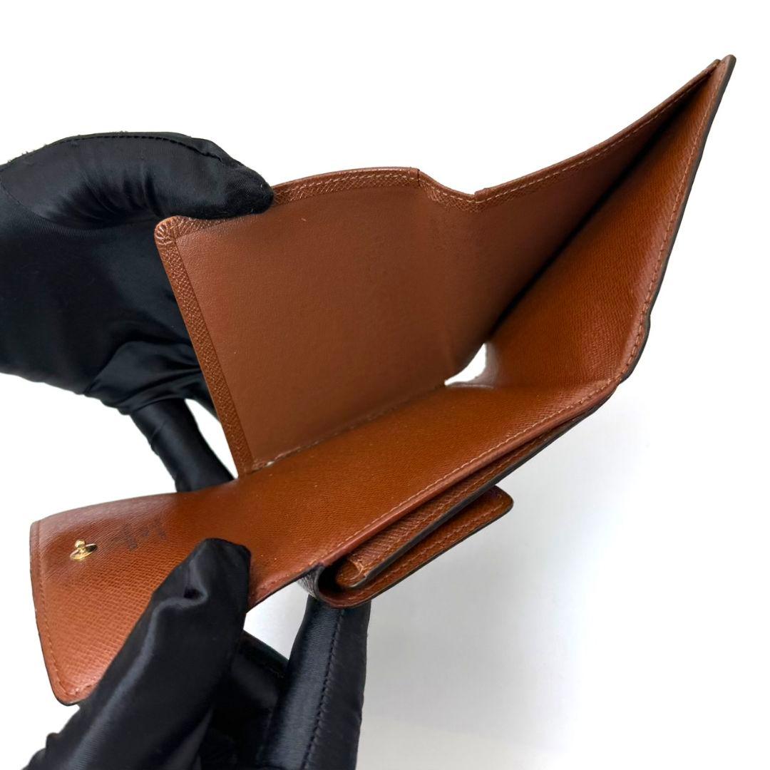 良品 ルイヴィトン モノグラム ポルトモネ ビエ カルトクレディ Wホック 財布