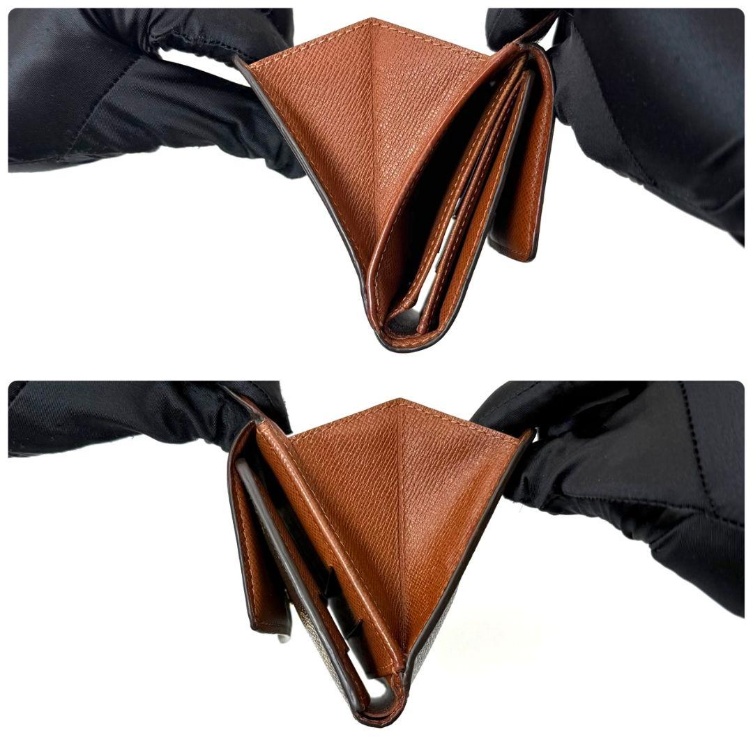 良品 ルイヴィトン モノグラム ポルトモネ ビエ カルトクレディ Wホック 財布