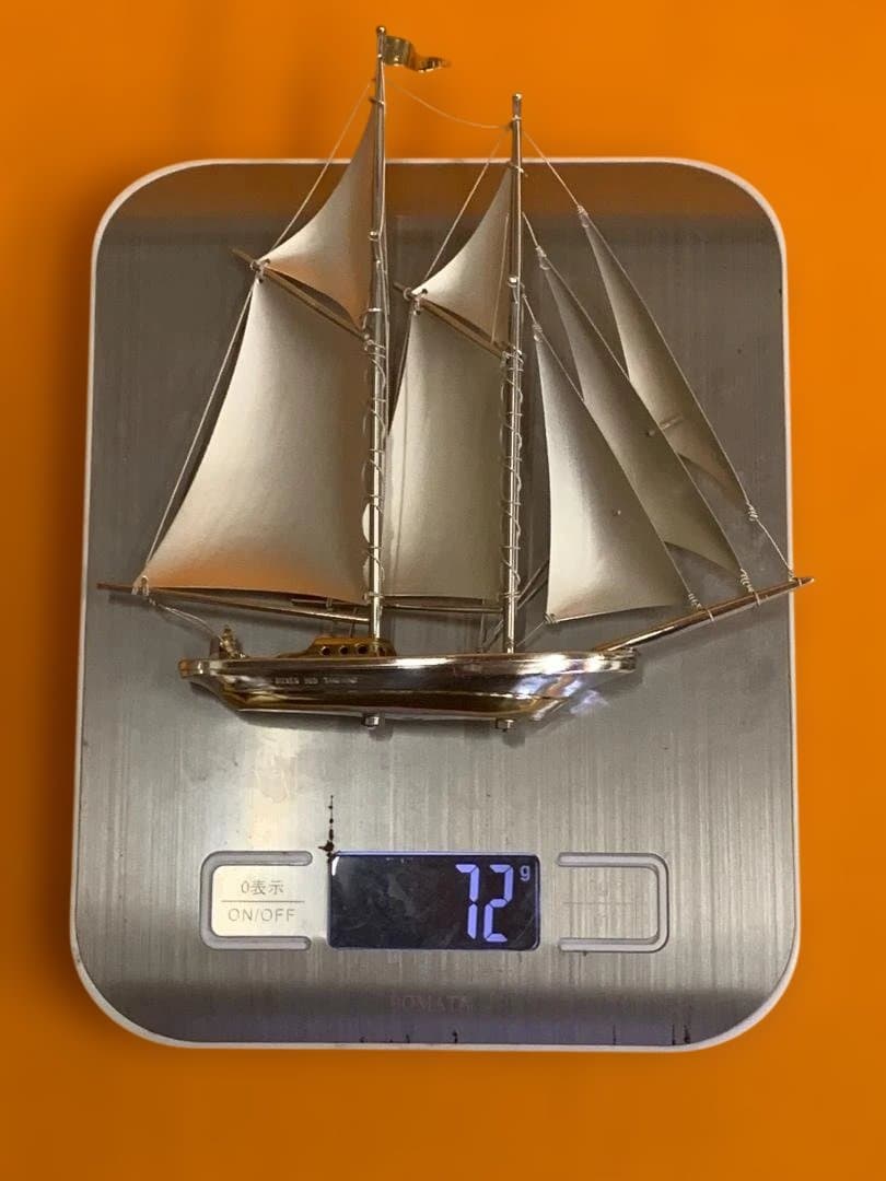 武比古　銀製　帆船　シルバー985　重量72g