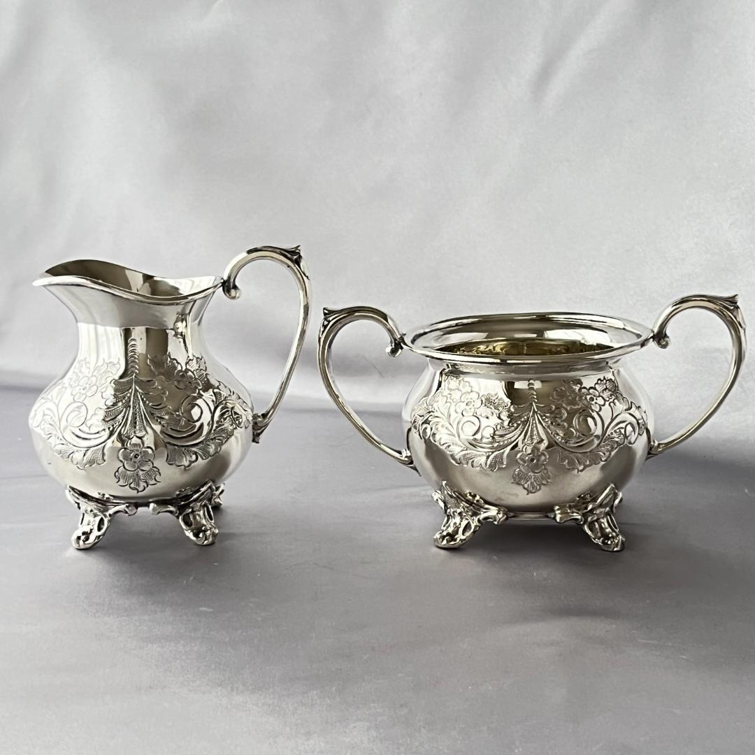 【Harts The Silversmiths】 ファルコンのティーセット 3点