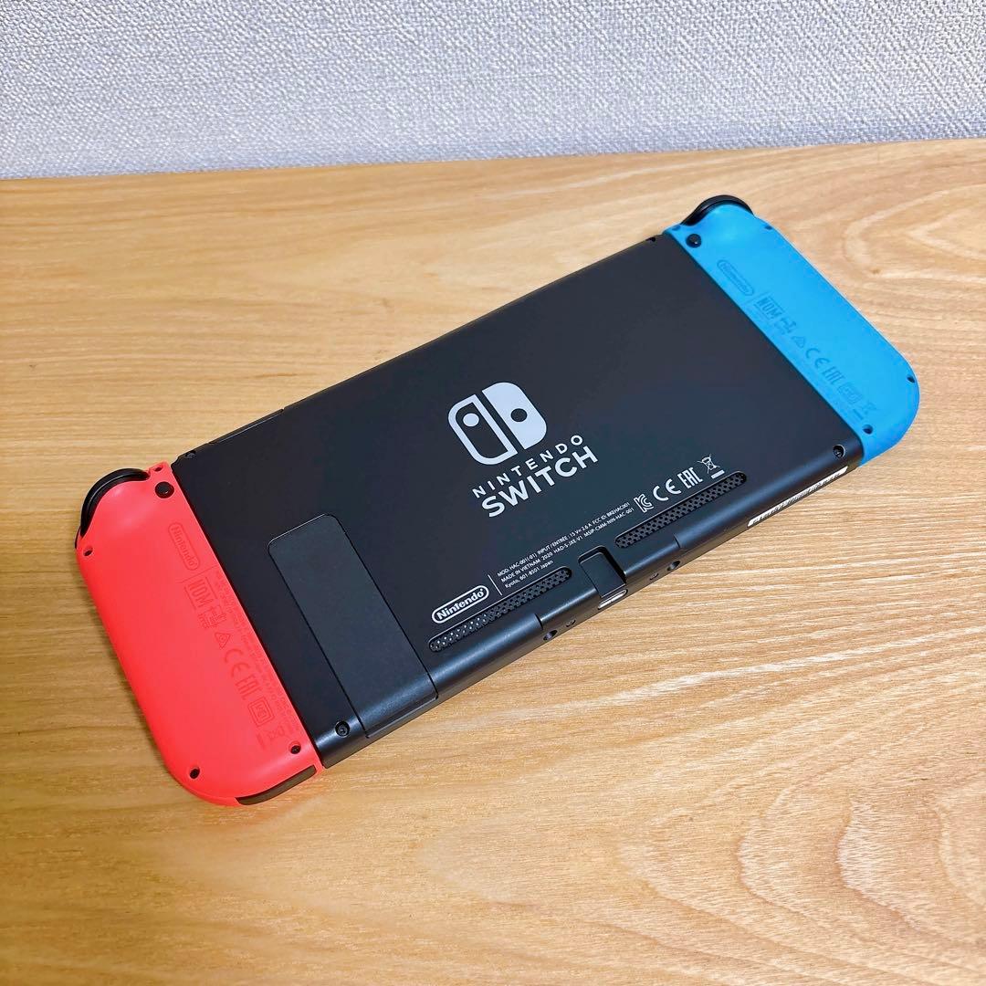 【未使用に近い】 バッテリー強化型 Nintendo Switch 本体 赤青