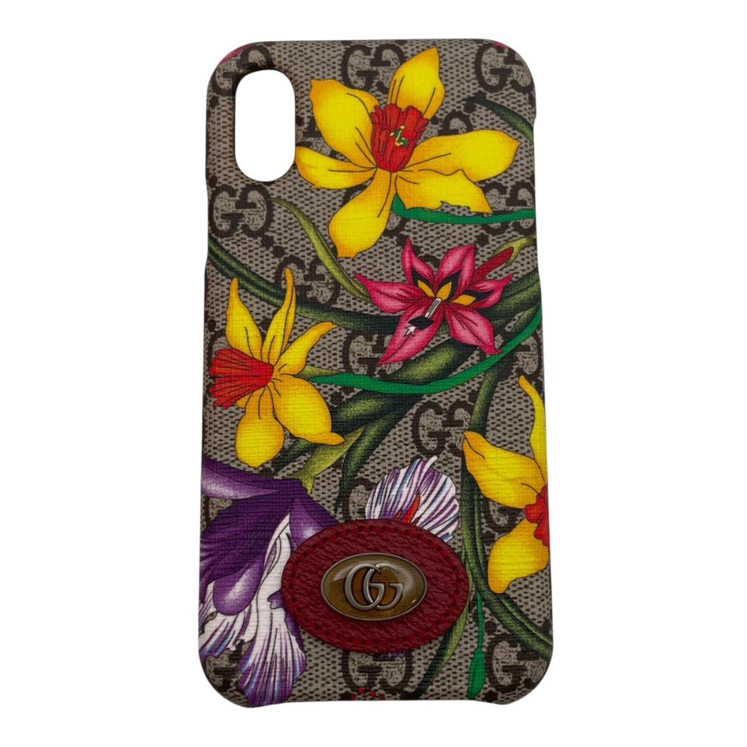 【新品】 GUCCI グッチ iPhoneXケース GG スプリーム フラワー