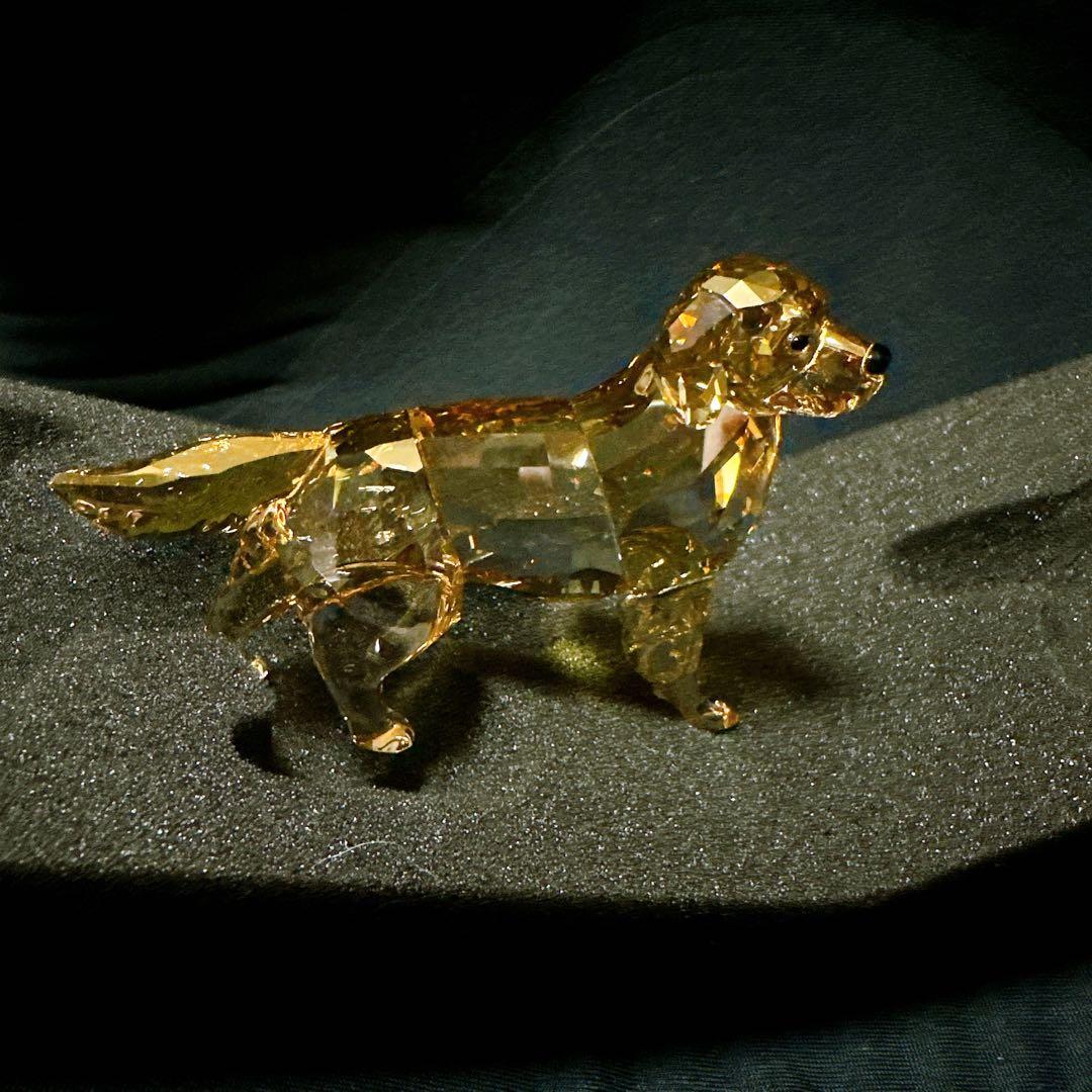 【新品未使用】ゴールデンレトリバー／DOG／SWAROVSKI