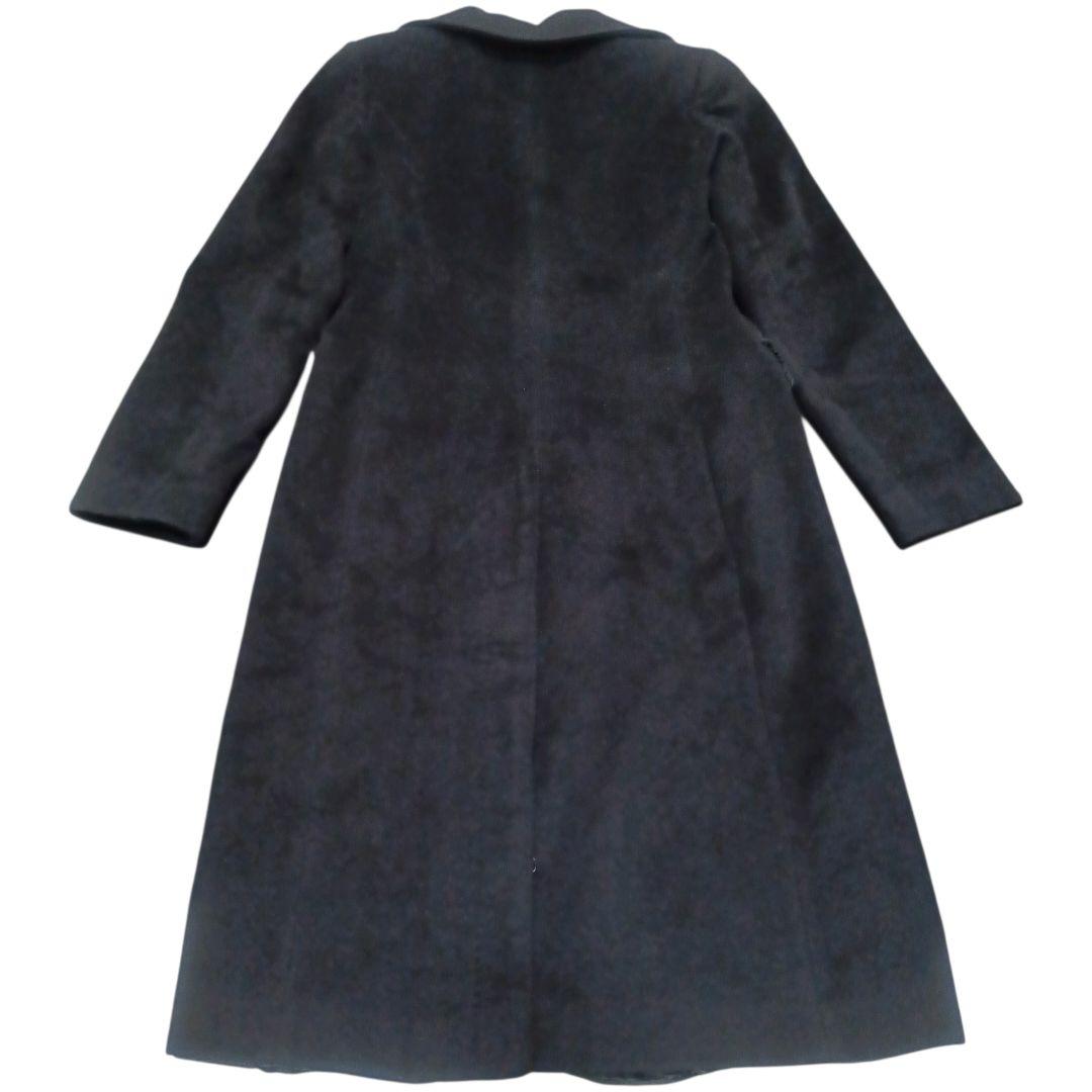 ✨MAX&Co. アンゴラ混 マキシ丈 シングル チェスターコート 黒 Lサイズ