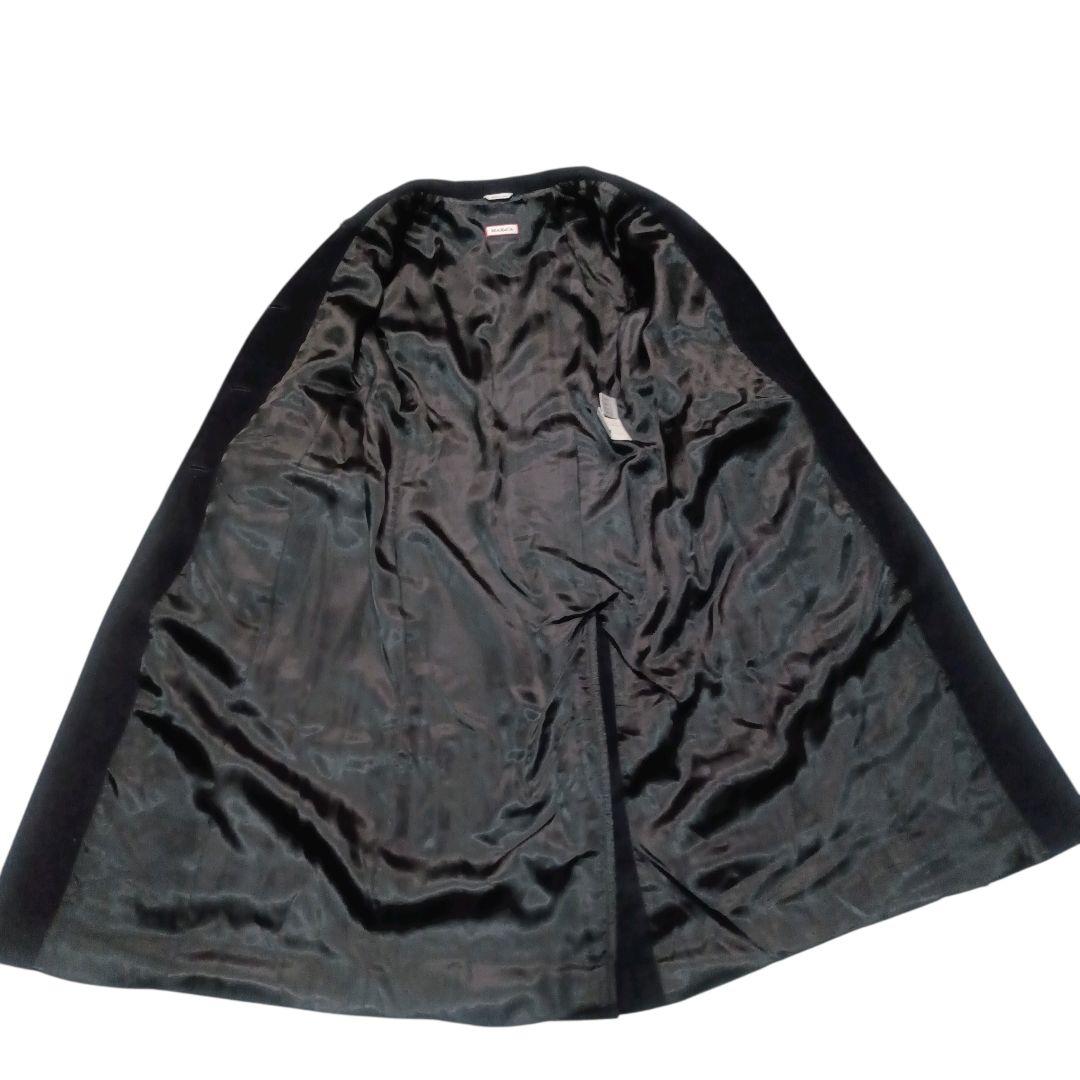 ✨MAX&Co. アンゴラ混 マキシ丈 シングル チェスターコート 黒 Lサイズ