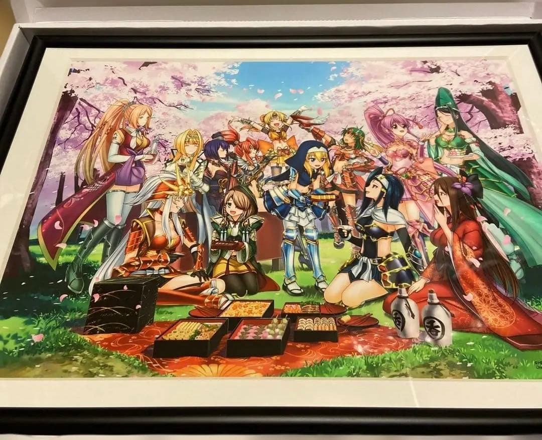 戦国乙女　アートフレーム　お花見　受注生産品　カンスケ　ヨシテル