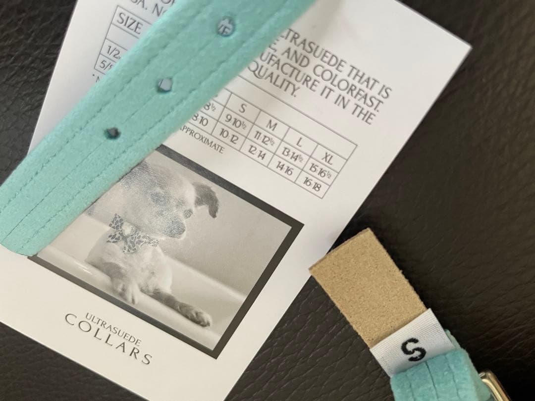 SUSANLANCI スワロフスキー首輪　スーザンランシー　ティファニーブルー