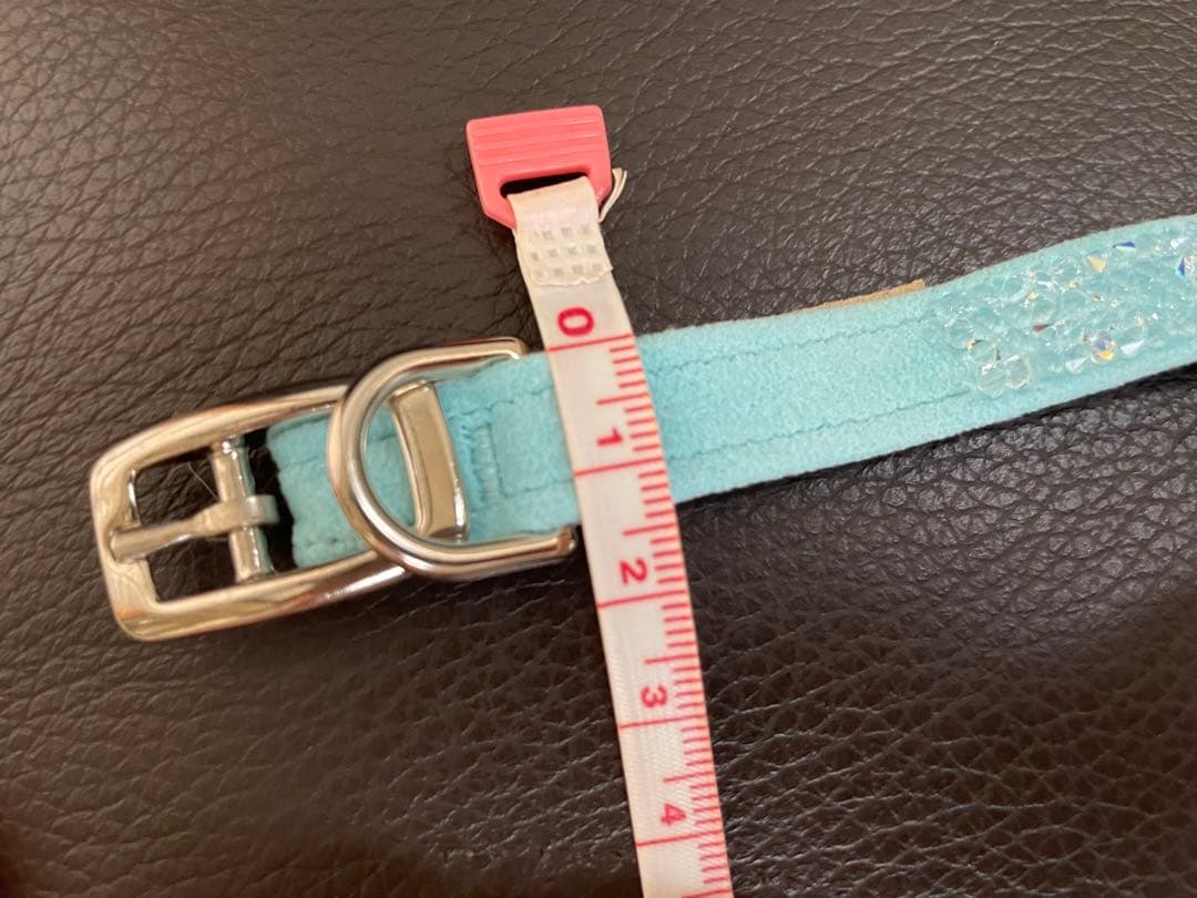 SUSANLANCI スワロフスキー首輪　スーザンランシー　ティファニーブルー