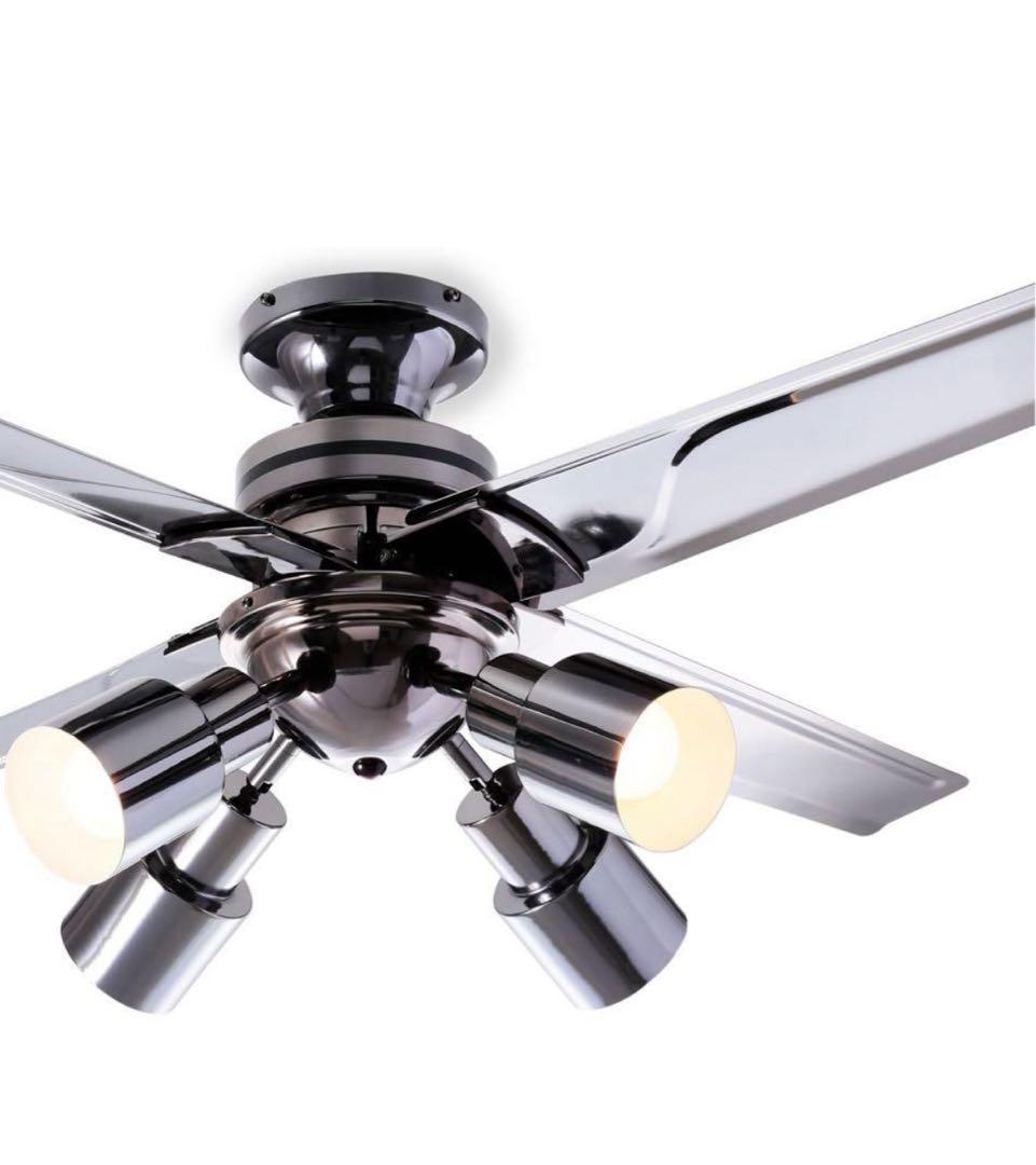 ロウヤ　シーリングファン　電球セット