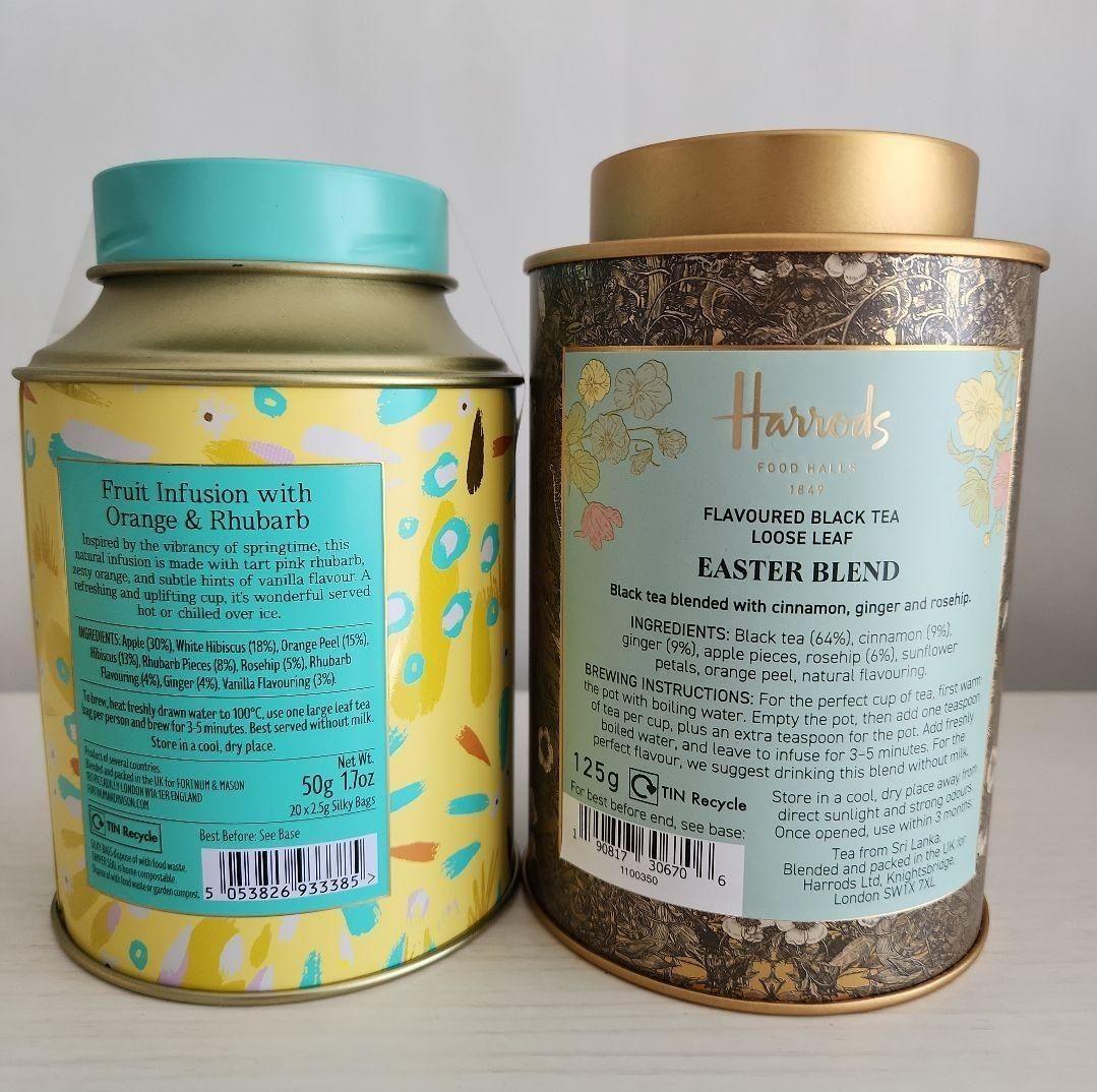 mizuho628 イースター 紅茶飲み比べ ハロッズ F&M