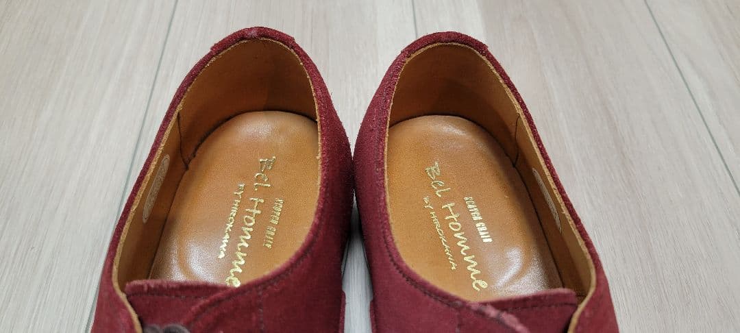 SCOTCH GRAIN スコッチグレイン スウェードストレートチップ レッド