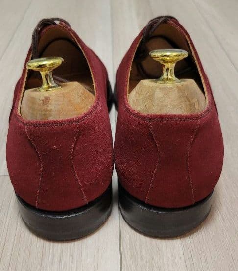 SCOTCH GRAIN スコッチグレイン スウェードストレートチップ レッド