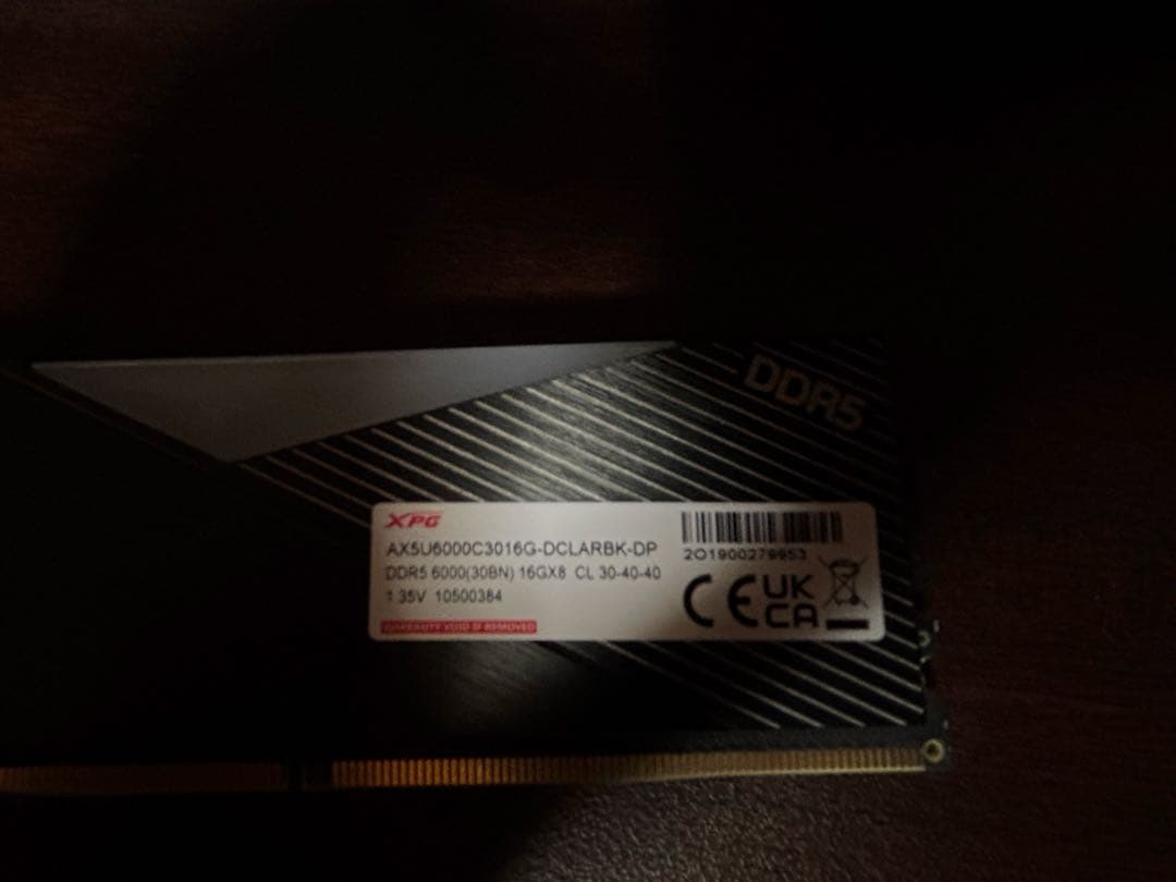 XPG DDR5 6000MHz 16GB×2 メモリー
